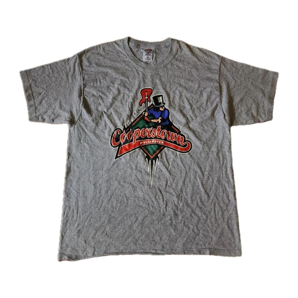 Alice Cooper Cooperstown Phoenix Baseball Tour Show T Shirt Mens Size Large